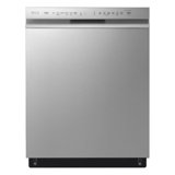 LG 24 in. PrintProof Stainless Steel Front Control Dishwasher with QuadWash, 3rd Rack & Dynamic Dry, 48 dBA
