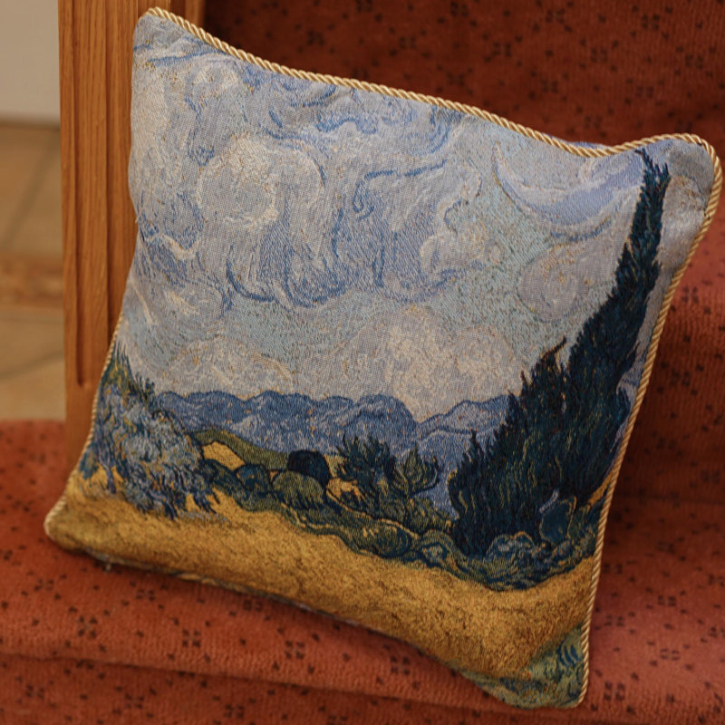 Van Gogh Wheatfield Tapestry Euro Pillowcase
