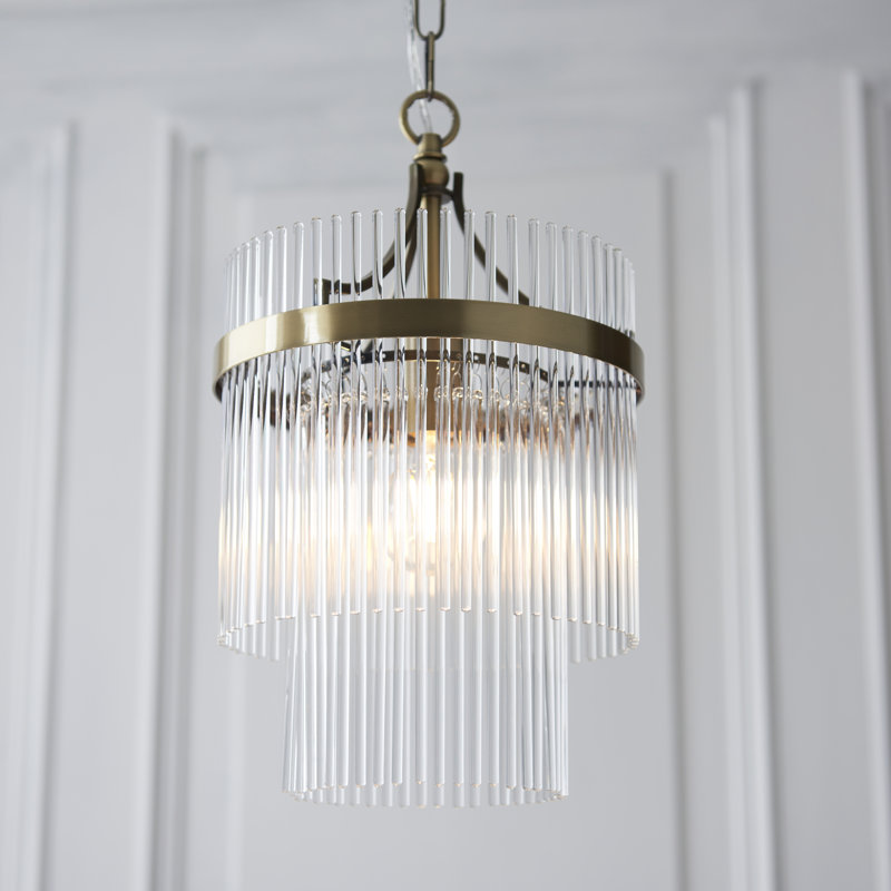 Geira Pendant finished in Ant. Brass