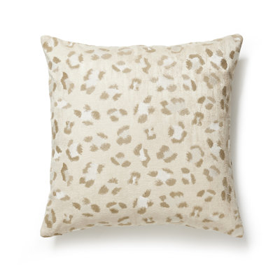 Coussin Broderie Léopard