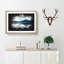 Lake Mcdonald Montana Paint Splash - Picture Frame Graphic Art-56865814-56865812