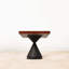 Plateau de table carré en bois franc noir-1243109178
