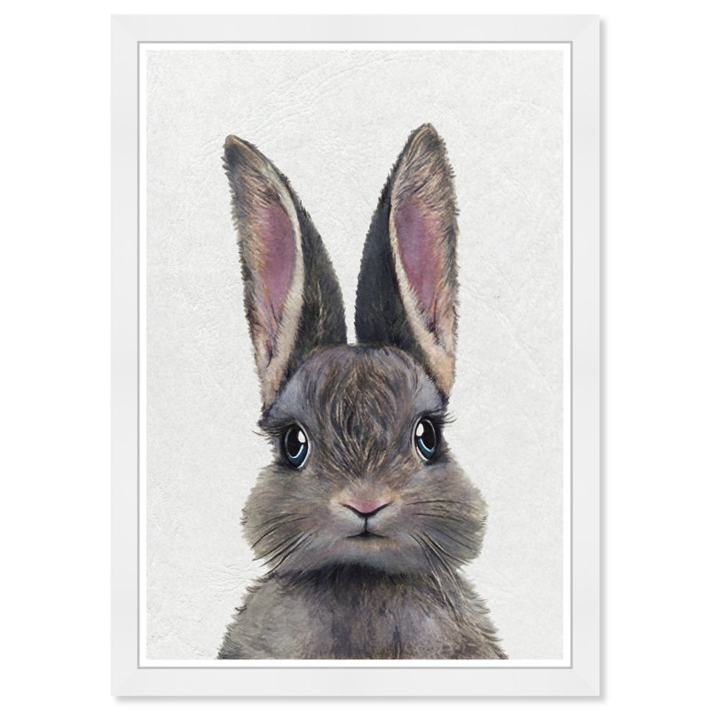 Mignon bébé lapin, art encadré