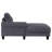 Grey Loose Back Sectional Sofa