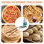 Machine à presser la pizza manuelle, presse à pizza domestique de 9,5 pouces, machine à pâte manuelle pour tartes à la main, pain de viande, petits pains avec épaisseur réglable
