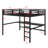 Space-Saving Loft Bed with Power Outlet, LED Lights, and Noise-Reduced Construction-1218804308