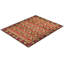 Tapis unique en laine noué à la main de 7 pi 10 po x 9 pi 10 po doré / noir / rose