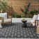 Nourison Essentials Black/Ivory Indoor/Outdoor Area Rug