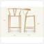 Tabouret de comptoir Wishbone-399513711