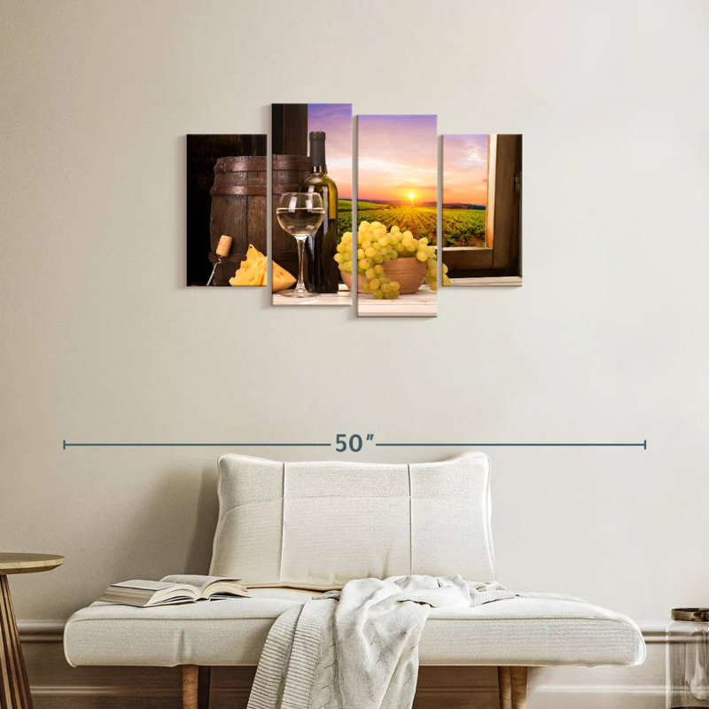 Wine Glass Sunset, H 22 po x l 36 po