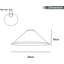 Abat-jour en forme de lampe de table en métal 22 cm avec abat-jour rétro industriel, abat-jour de plafond facile à installer pour la cuisine et la salle à manger-1563354061