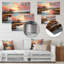 Art mural rose, coucher de soleil sur les marais-1367850215-1367850232