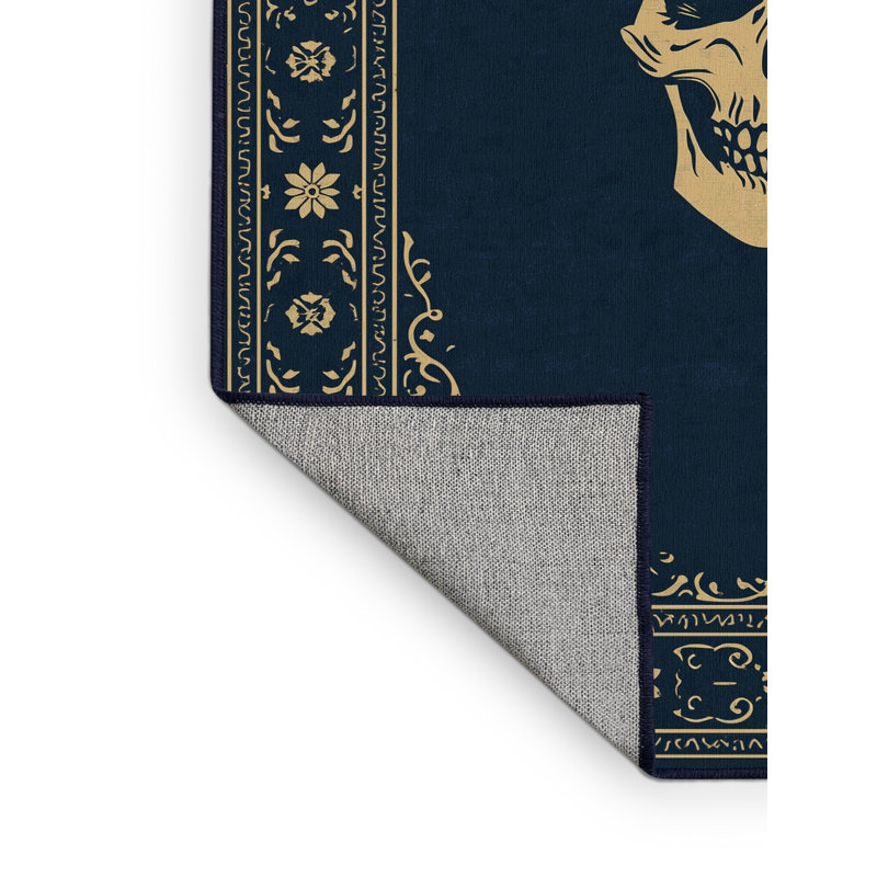 Tapis gris moderne et contemporain lavable à la machine Fieldston, 8 x 12