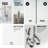 Elan Hart 56-60" W x 76" H Sliding Frameless Shower Door with 3/8" Clear Glass-98606617