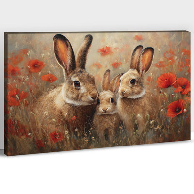 Art mural de lapin de Pâques GUTTATY, décoration murale de photos de lapin de Pâques au printemps, décoration murale de fleurs de lapin et de printemps, impressions de Pâques pour le salon, la chambre à coucher, la chambre d'enfant, la chambre de bébé prête à être suspendue 32 po x 48 po