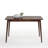 47 Inch Dining Table, Solid Wood Kitchen Table, Easy Assembly, Espresso