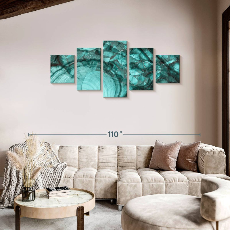 Malachite Stone, 36" H x 80" W