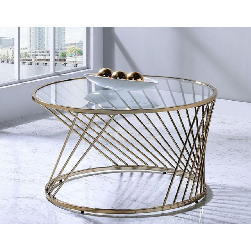 Petite table basse en verre