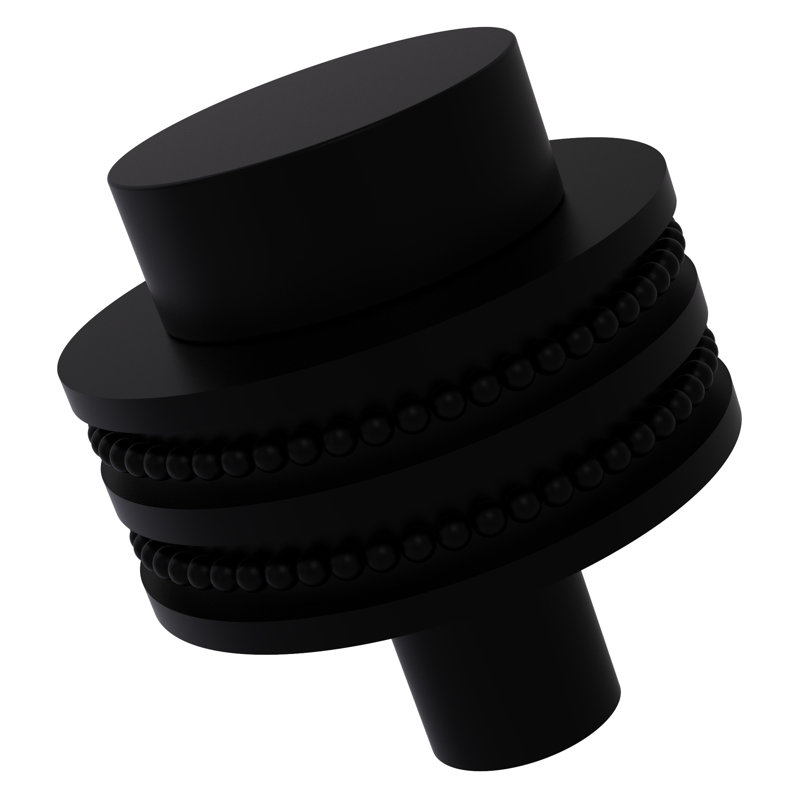 Poignée cylindrique de diamètre 1 1/2 po, Noir mat
