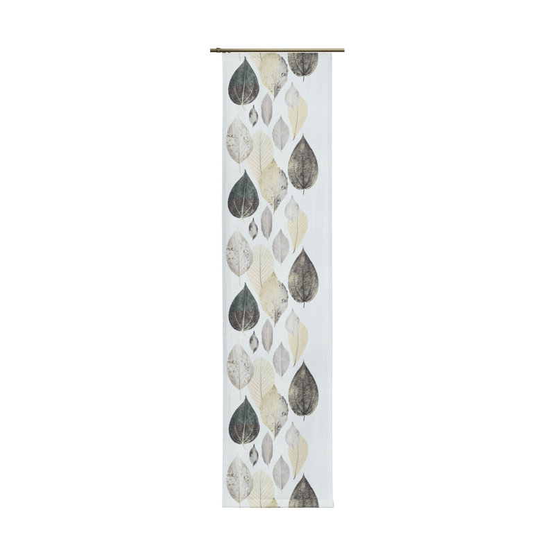 Poppy Track Insert Blackout Sliding Panel, Grey/Brown/Blue, 60cm Width x 175cm Drop