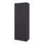 Grande armoire-penderie 2 portes World, 4 tablettes, rangement vertical, H 66,9 po - Wengé-893947
