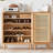 Modern Burlywood Solid Wood Shoe Storage