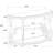 Gretta Merlot 2-Shelf Sofa Console Table