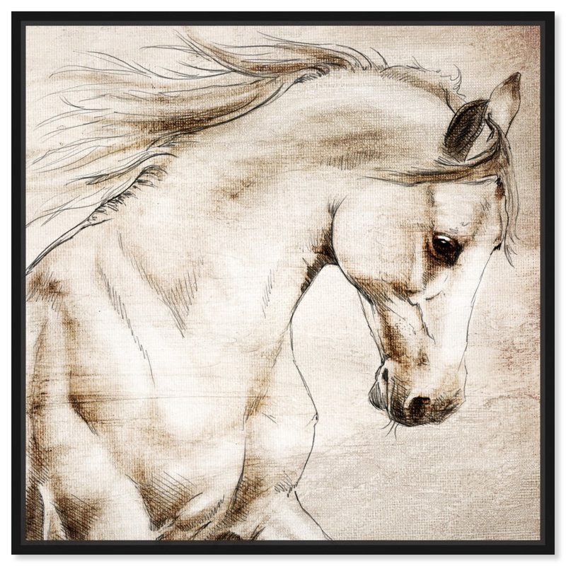 " Bree ", Black Framed, 24" H x 24" W