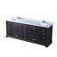 Ensemble de meuble-lavabo double avec plateau en marbre de culture et robinet-110912873