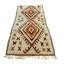 Tapis de couloir en laine brun / brun clair / orange 3 pi 1 po x 6 pi 9 po Southwestern