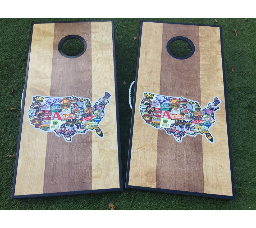 Dual Stained Craft Beer Custom 10 Piece Cornhole Set West Georgia Cornhole