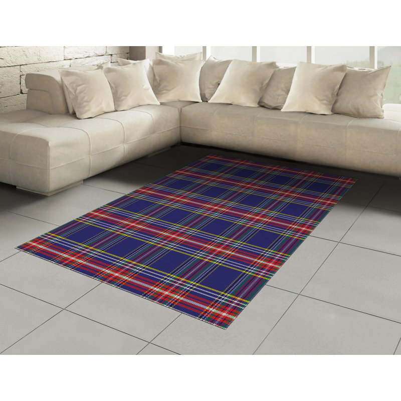 Skyla Plaid Hand Woven Area Rug, Rectangle 120 x 180cm