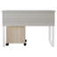 Bureau moderne avec espace de travail et caisson mobile à 3 tiroirs - gris clair-1374925197