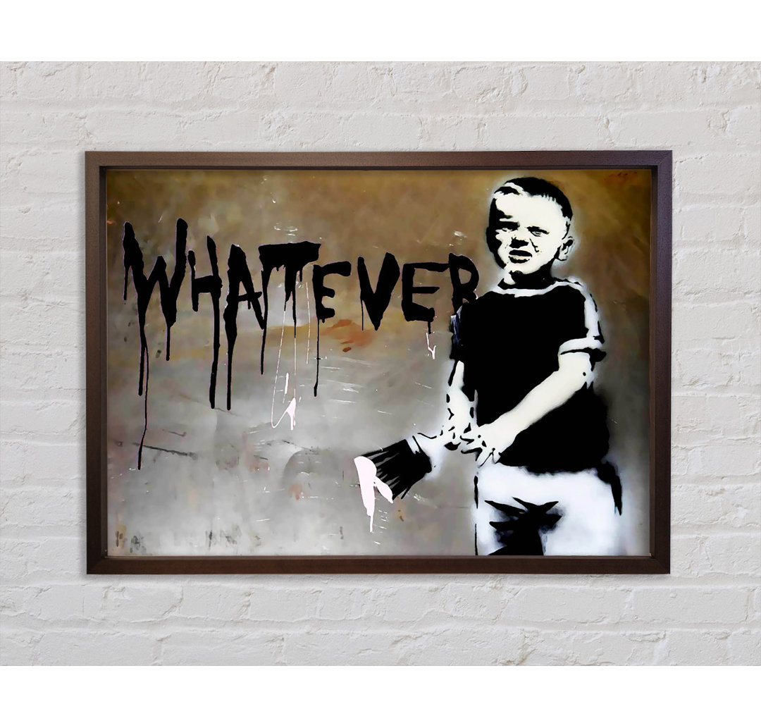 Whatever Kid - Einzelner Bilderrahmen Kunstdrucke auf Leinwand