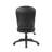 Sera Modern Task Chair, Mid Back Black Leatherplus, Large Cushions