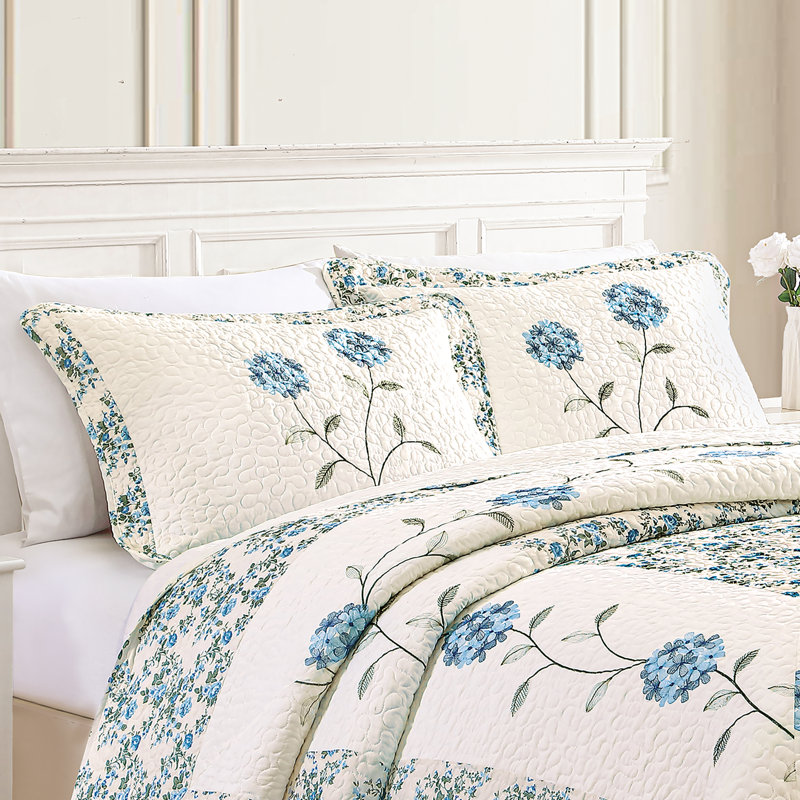 Taie décorative , Bleu