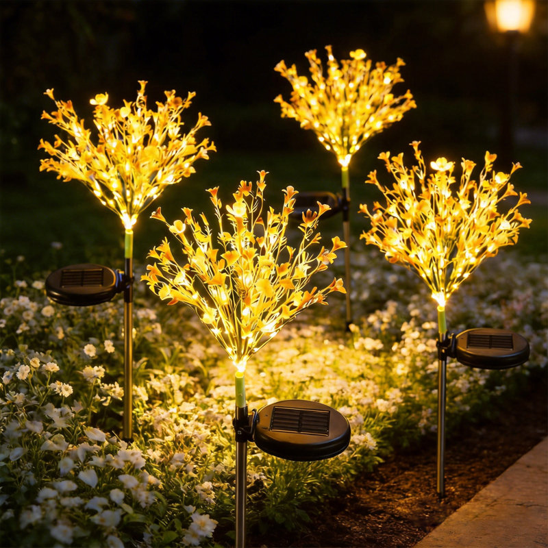 Éclairage solaire à DEL pour allées et fleurs