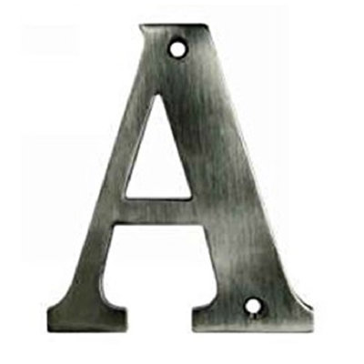 Deltana RL4I-15A 4" Residential Letter I in Antique Nickel