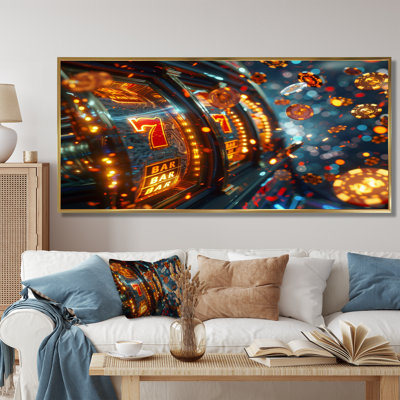 Machine à sous Jackpot Winner I - casino et jeux, reproduction d'art mural
