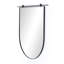 Chico D-Shaped Metal Wall Mirror