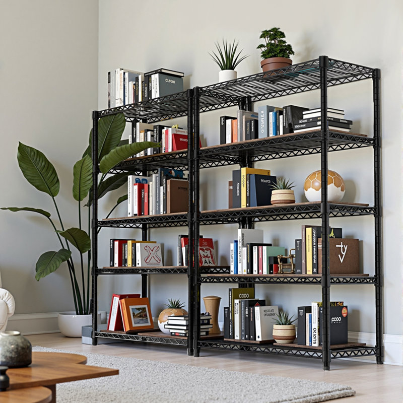 Étagère de rangement en acier 1750 lb Étagère utilitaire 5 niveaux