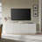Hanson 70" Mid-Century Modern TV Stand for TVs up to 75" in White with Fluted Doors & Adjustable Shelves | Media Console for Living Room-1304857915