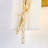 Glam Art Deco Wall Sconce With Imitation Marble Shade