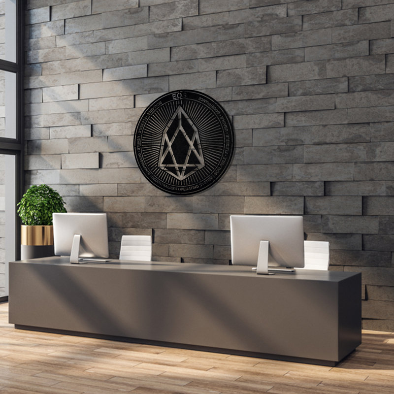 Handmade Abstract Wall Decor on Metal, Black