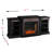 Gallatin Criss-Cross Electric Fireplace w/ Bookcases-1033716616