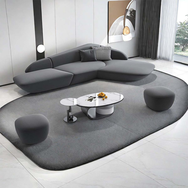 Ensemble de salon 4 pièces pour bureau de vente, Gris