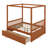 Canopy Bed with Storage Drawers-520123765-520123764
