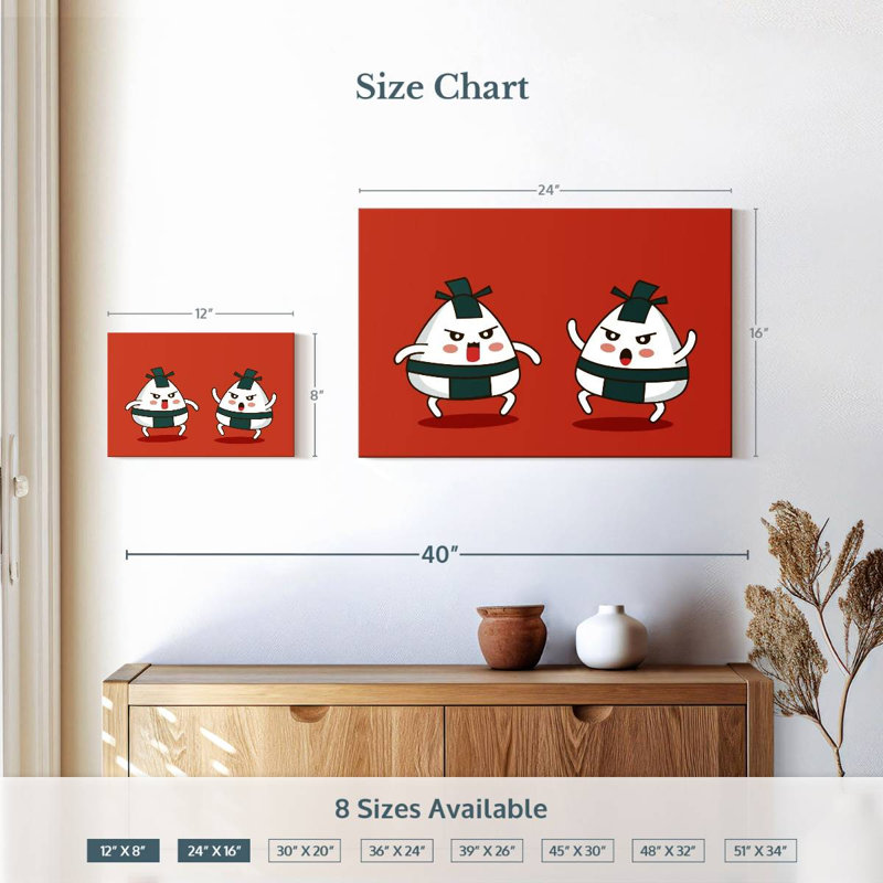 Ketti Sumo Onigiri, 16" H x 24" W