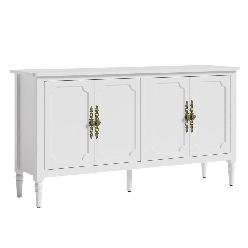149.6cm Wide Solid Wood Sideboard, White