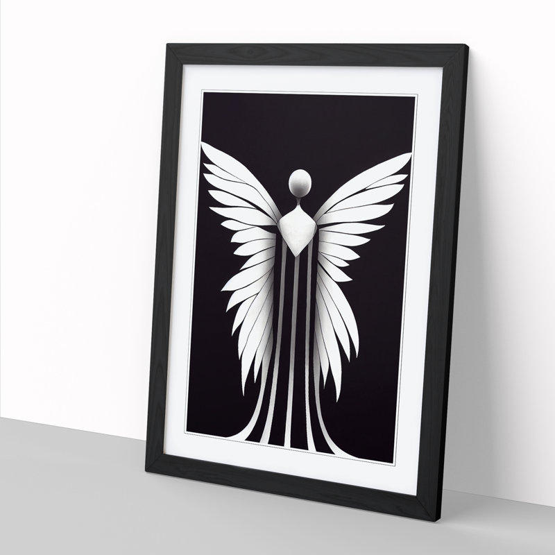 Unique Angel Vol.5 - Wall Art, Black, 64cm H x 46cm W x 2cm D